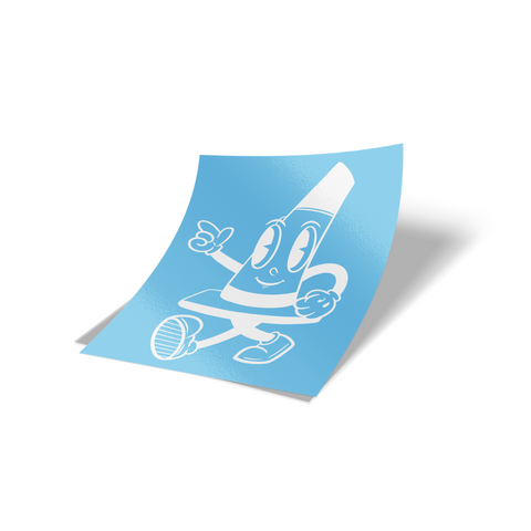 Cone Man Large Window Banner