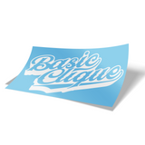 Cursive Back Window Banner