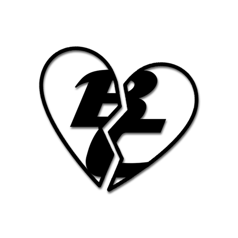 Broken Heart Decal